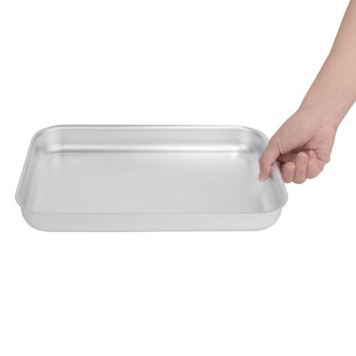 Vogue Bakewell Pan Aluminium - 320x215x40mm 12 1/2x8 1/2x1 1/2"