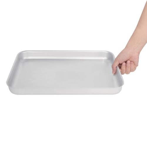 Vogue Bakewell Pan Aluminium - 370x265x40mm 14 1/2x10 1/2x1 1/2"