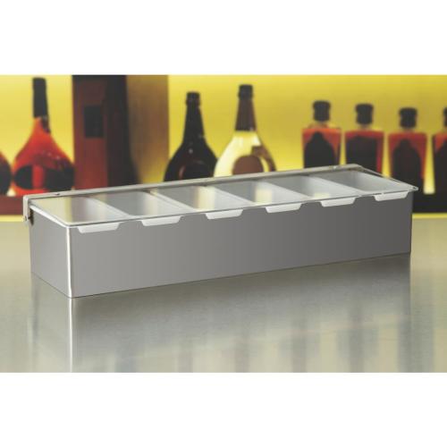 Olympia Condiment Box St/St - 6x 1pint