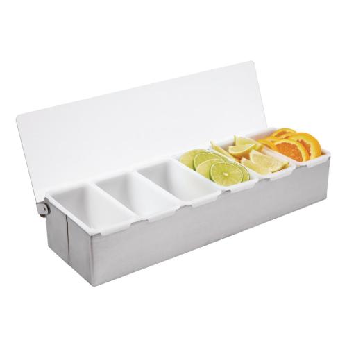 Olympia Condiment Box St/St - 6x 1pint