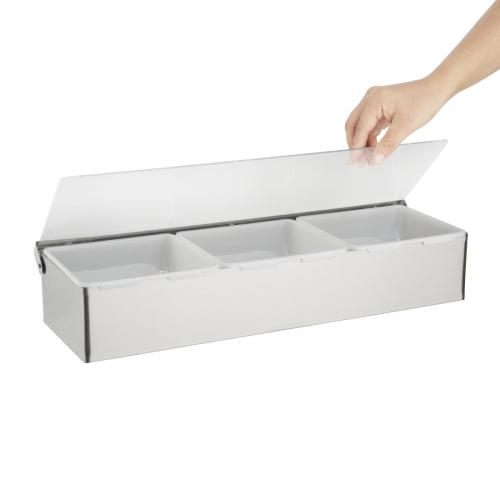 Olympia Condiment Box St/St (3x2pint)