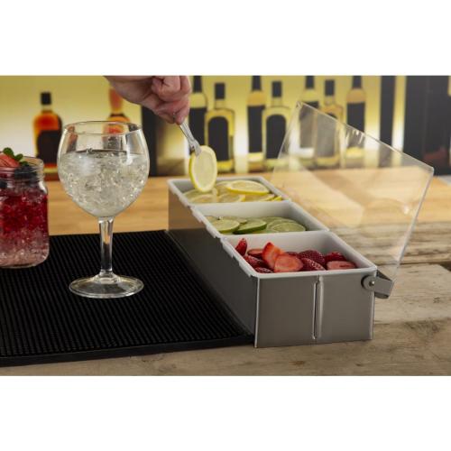 Olympia Condiment Box St/St (3x2pint)