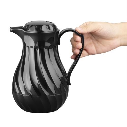 Connoisserve Insulated Swirl Jug Black - 0.6Ltr 20oz