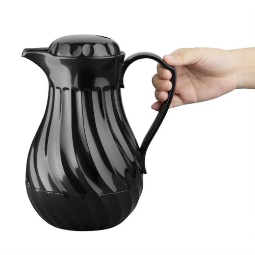 Connoisserve Insulated Swirl Jug Black - 1.2Ltr 40oz
