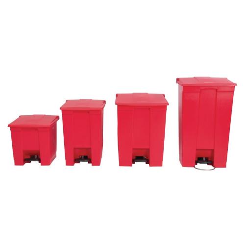 Rubbermaid Step-On Container Red - 30.5Ltr