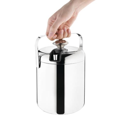 Olympia Ice Bucket with Tongs - 1.23Ltr