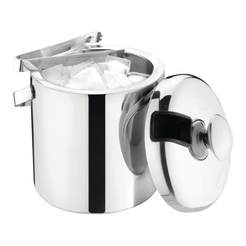 Olympia Ice Bucket with Tongs - 1.23Ltr