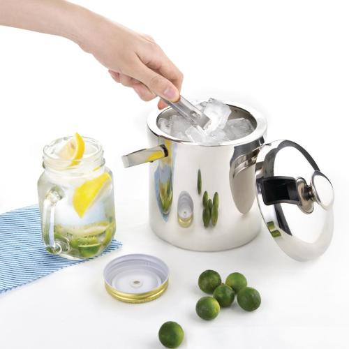 Olympia Ice Bucket with Tongs - 1.23Ltr