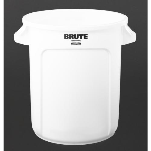 Rubbermaid Round Brute Container White - 37.9Ltr