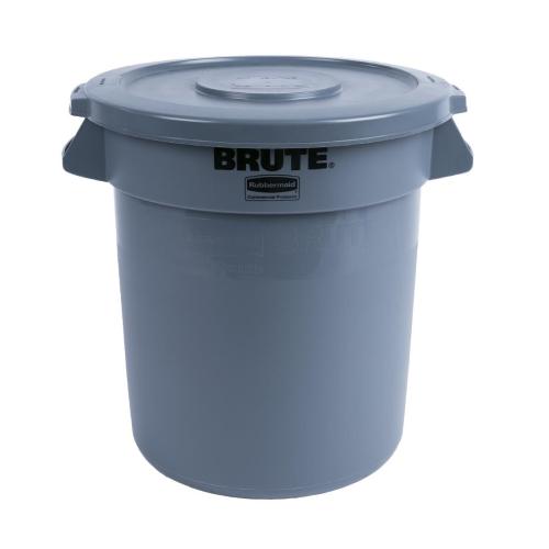 Rubbermaid Round Brute Container Grey - 37.9Ltr