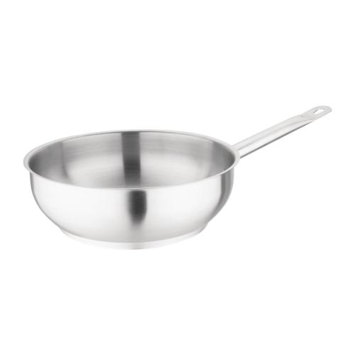 Vogue Flared Saute Pan St/St - 240mm 3Ltr 103fl oz