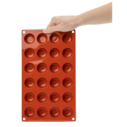 Pavoni Formaflex Silicone 24 Pomponette Moulds