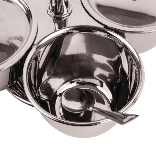 Revolving Relish Server - Four Bowls