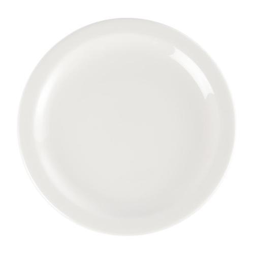 White Nova Plate - 8" (Box 24)