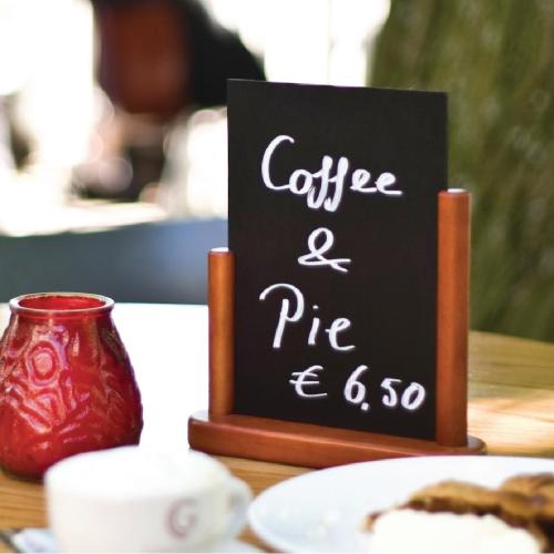 Securit Elegant Tableboard Mahogany - 100x150mm