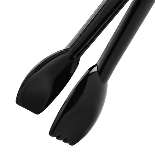Vogue Food Tongs Black - 230mm 9"