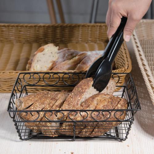 Vogue Food Tongs Black - 230mm 9"