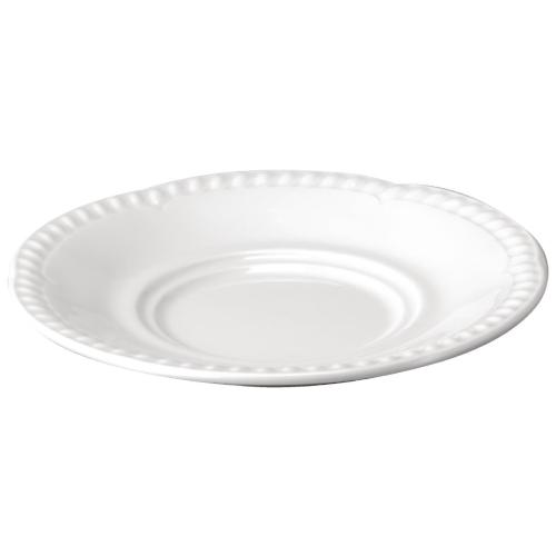 Buckingham White Large Saucer - 6" (Box 24) (B2B)