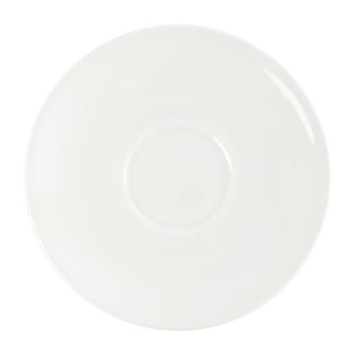 White Cappuccino Saucer - 6 1/4" (Box 24)