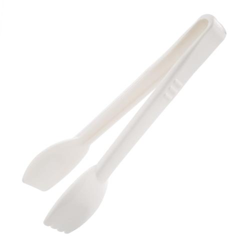 Vogue Food Tong White - 230mm 9"