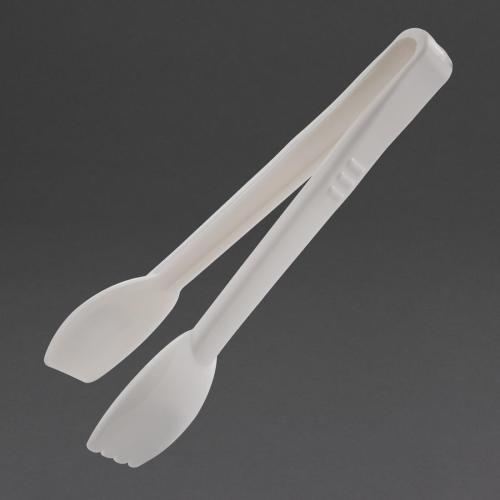 Vogue Food Tong White - 230mm 9"