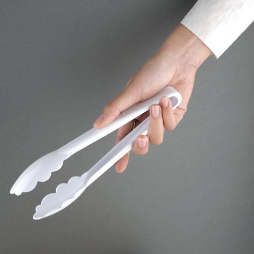 Vogue Tongs White - 230mm 9"