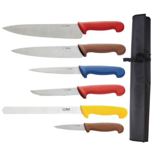 Sale Offer : Hygiplas Colour Coded Chopping Kit Boards W356 & Knives