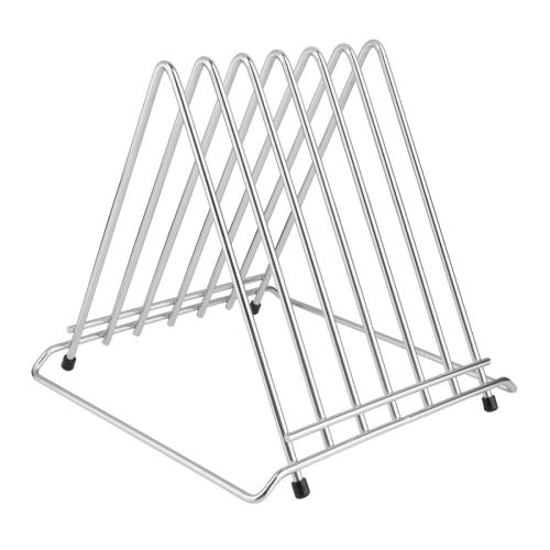 Hygiplas Low Density Chopping Boards 457x305x20mm Set 6 & Rack & UK Wall Chart