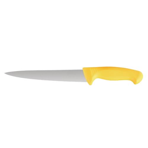 Vogue Yellow Handle 6 Piece Knife Set & Wallet