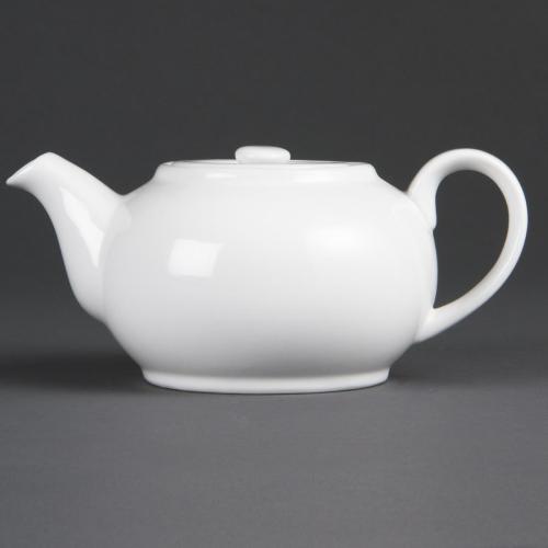 Olympia Whiteware Teapot - 2cup 15oz (Box 12)