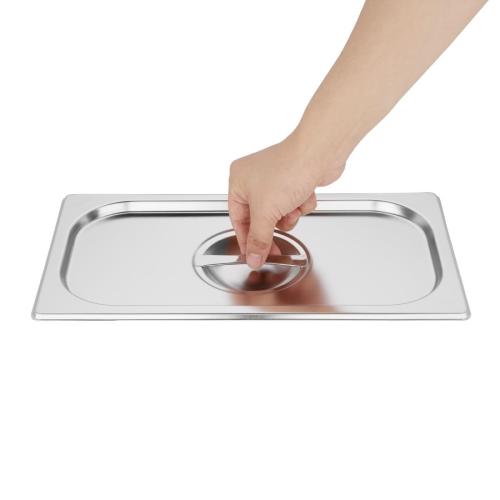 Vogue St/St GN Set - 3 x 1/3 with Lids 150mm