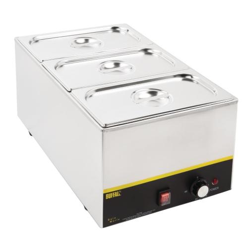 Vogue St/St GN Set - 3 x 1/3 with Lids 150mm