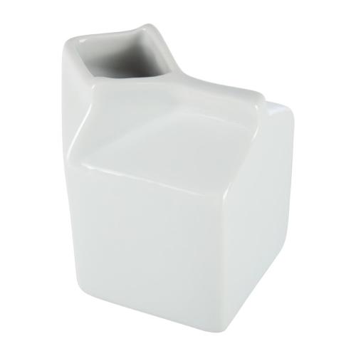 Olympia Whiteware Porcelain Milk Jug Carton - 145ml 5oz (Box 6)