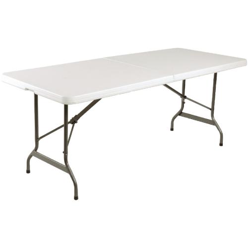 Bolero Centre Folding Table with Six Folding Chairs
