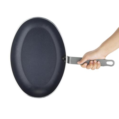 Vogue Oval Frypan Non-Stick Teflon Platinum Plus Aluminium - 360mm 14"