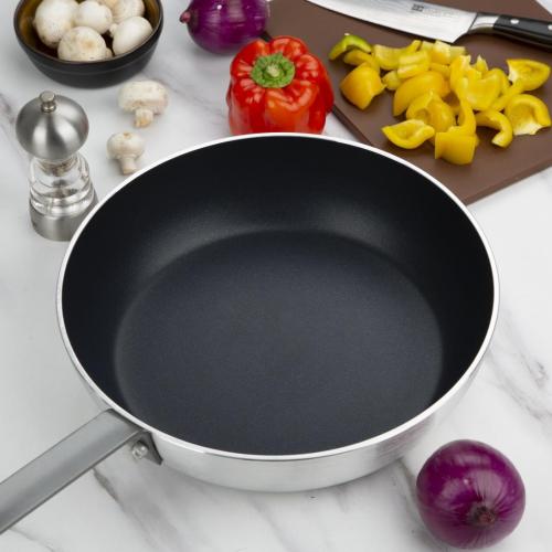 Vogue Saute Pan Non-Stick Teflon Platinum Plus Aluminium - 320mm 12 5/8"