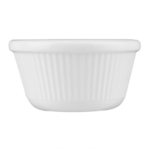 Olympia Kristallon Melamine Ramekin Fluted White 85ml (Box 12)