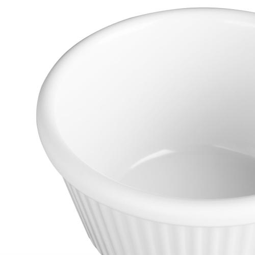 Olympia Kristallon Melamine Ramekin Fluted White 113.75ml (Box 12)