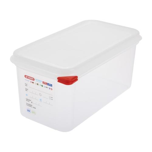 Araven Food Containers - GN 1/3 6Ltr with Lids (Box 4)