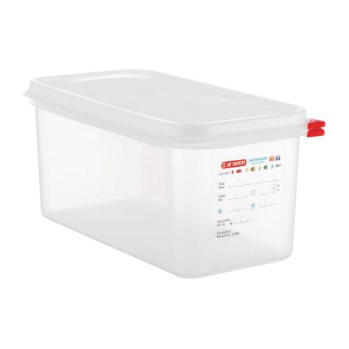 Araven Food Containers - GN 1/3 6Ltr with Lids (Box 4)
