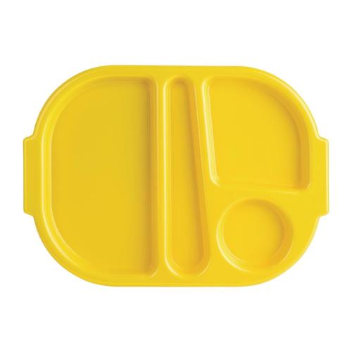 Olympia Kristallon PP Food Compartment Tray Yellow (Pack 10)