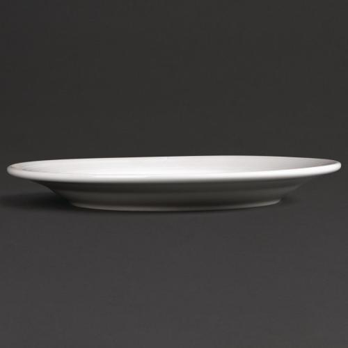 Olympia Linear Wide Rimmed Plate - 200mm 8" (Box 12)