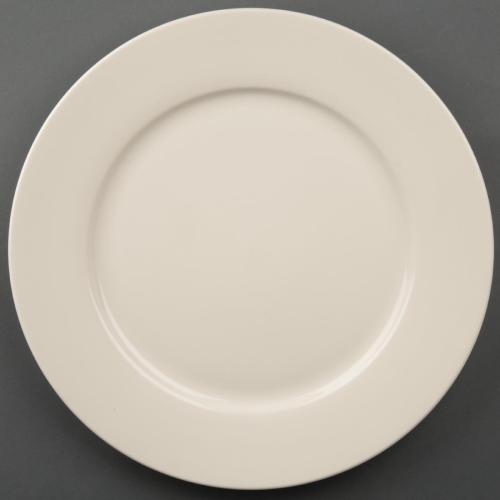 Olympia Ivory Wide Rimmed Plate - 310mm 12" (Box 6)