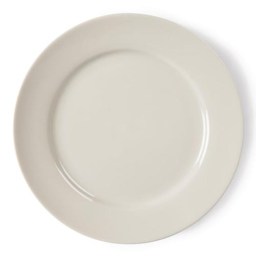 Olympia Ivory Wide Rimmed Plate - 200mm 8" (Box 12)