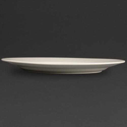 Olympia Ivory Wide Rimmed Plate - 310mm 12" (Box 6)