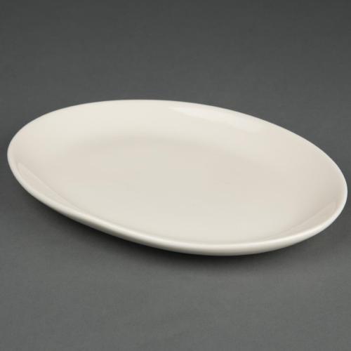 Olympia Ivory Oval Coupe Plate - 200mm 8" (Box 12)
