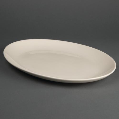 Olympia Ivory Oval Coupe Plate - 330mm 13" (Box 6)