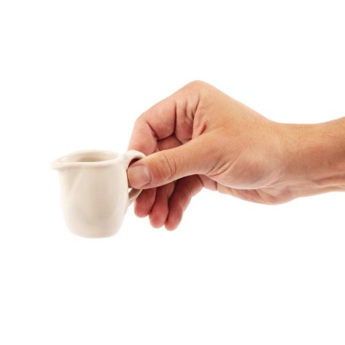 Olympia Ivory Milk Jug - 1oz (Box 6)