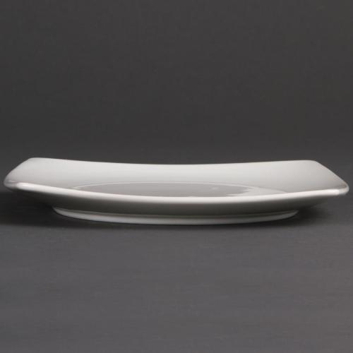 Olympia Whiteware Rounded Square Plate - 185mm (Box 12)