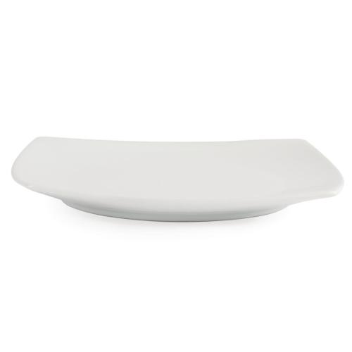 Olympia Whiteware Rounded Square Plate - 185mm (Box 12)